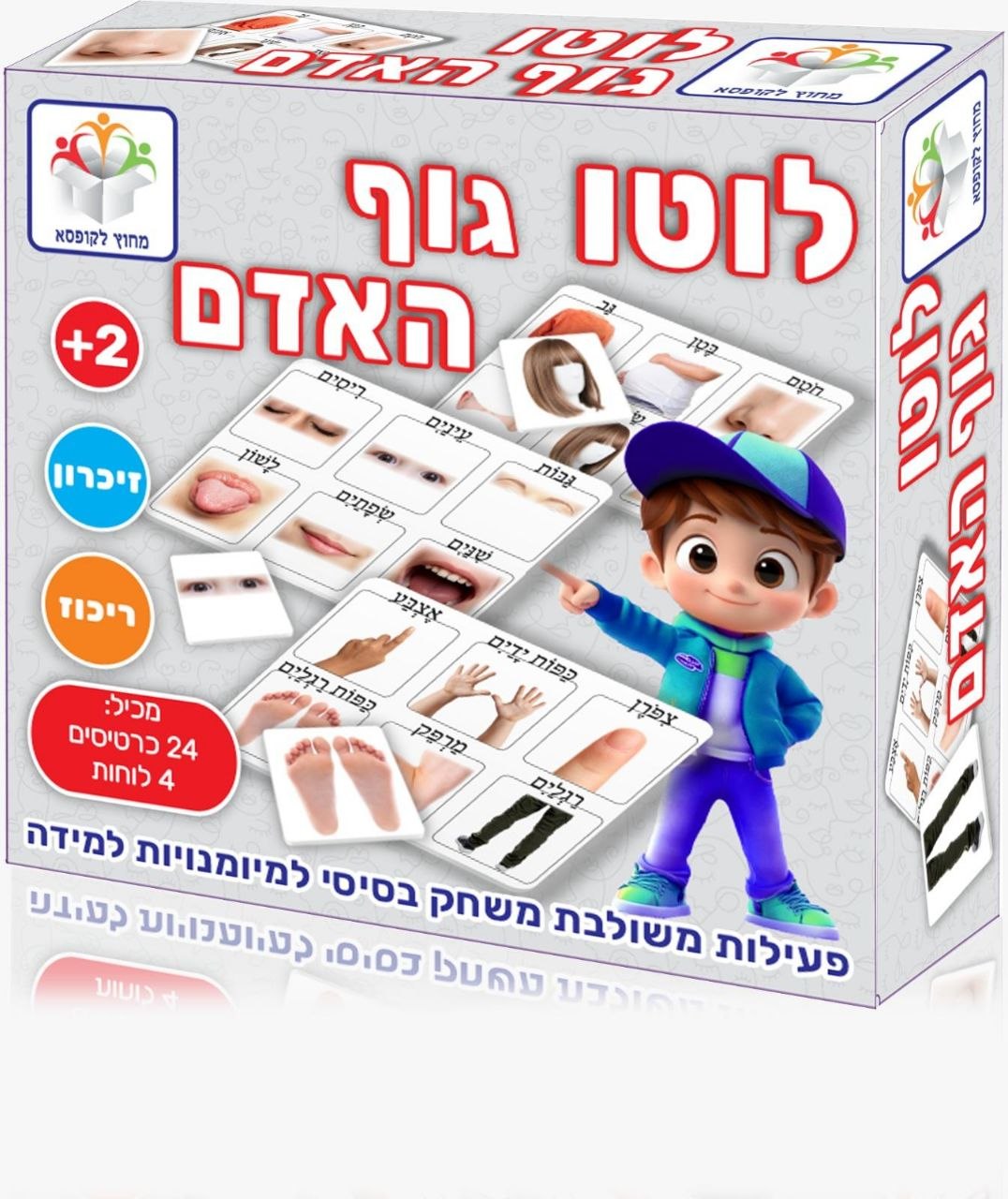 לוטו גוף האדם - פעילות משולבת משחק בסיסי למימנויות למידה
