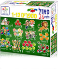 פאזל מספרים 1-12 - 24 חלקים