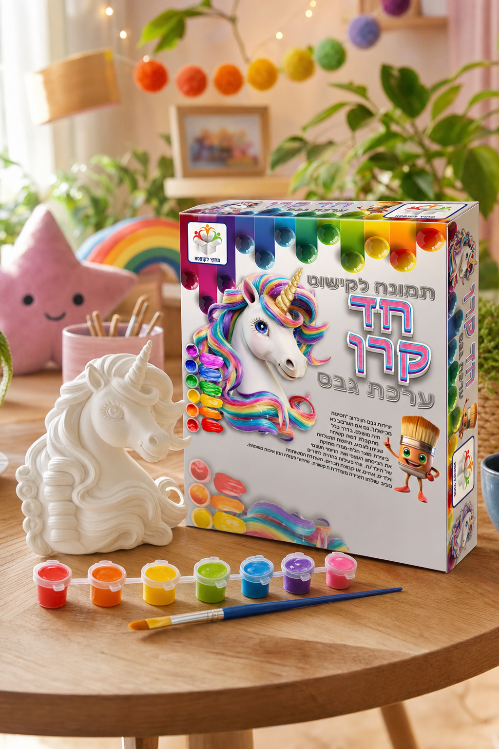 ערכת גבס חד קרן - ערכת יצירה