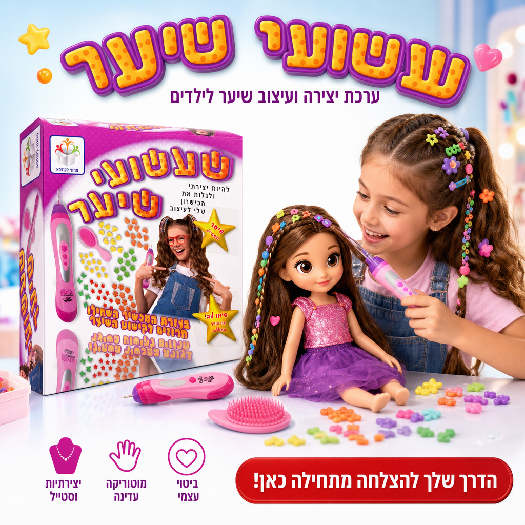 שעשועי שיער - ערכת עיצוב שיער
